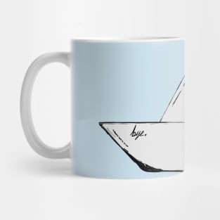 Bye paper boat Mug